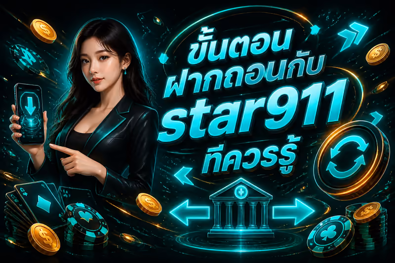 ขั้นตอนฝากถอนกับ star911 ที่ควรรู้
